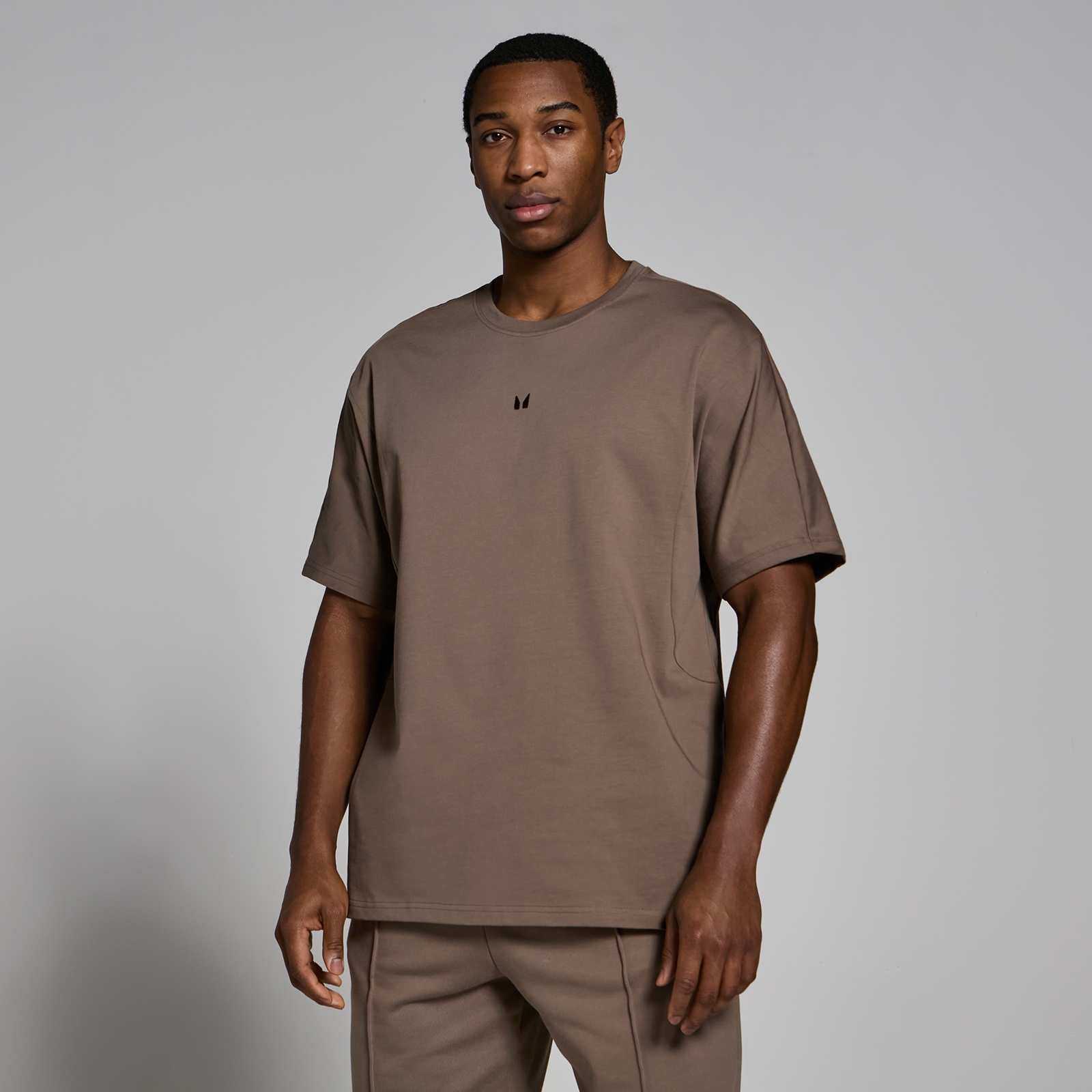 T-shirt épais oversize MP Lifestyle pour hommes – Brun clair - XL