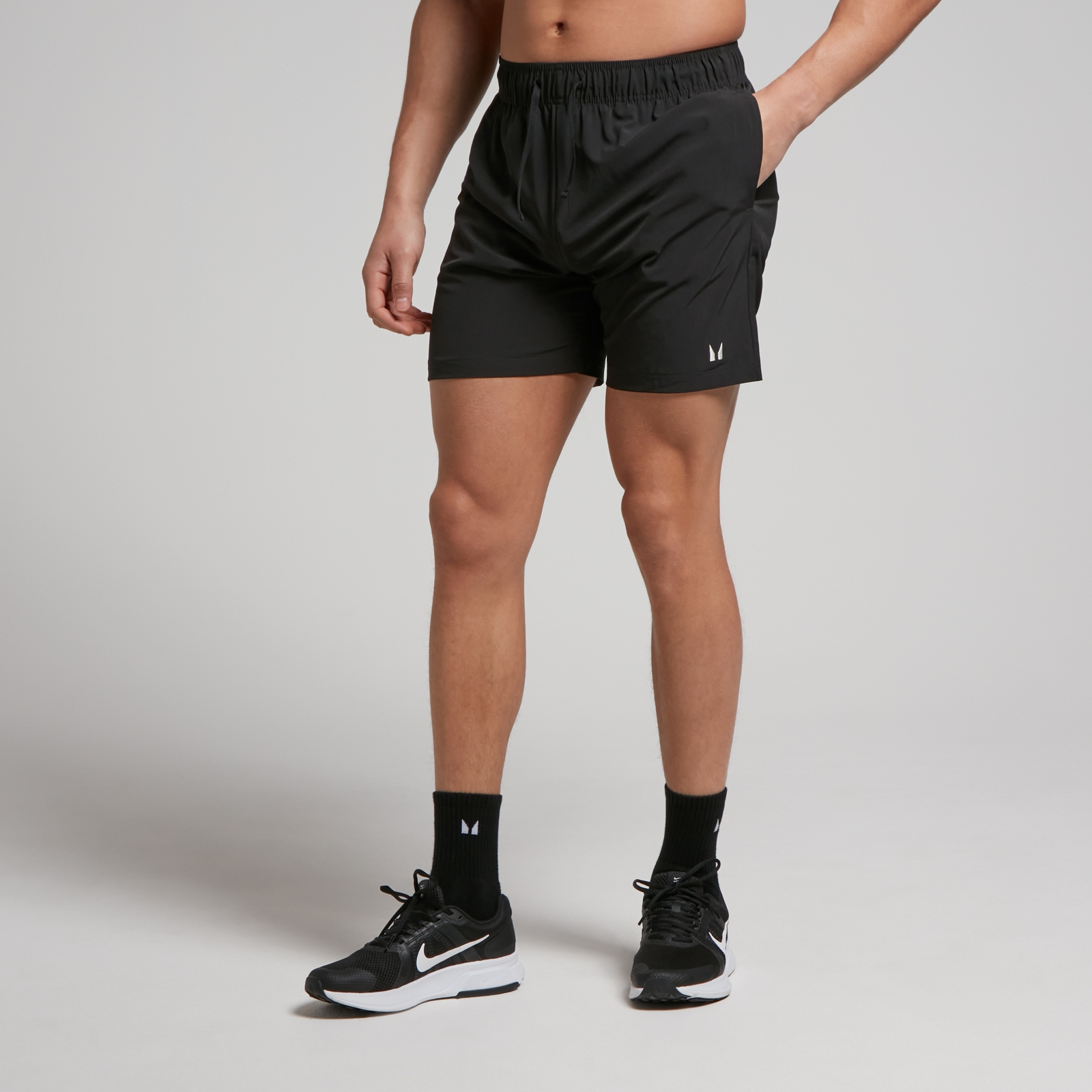 MP muške tkane kratke hlače za trening – crne - XS