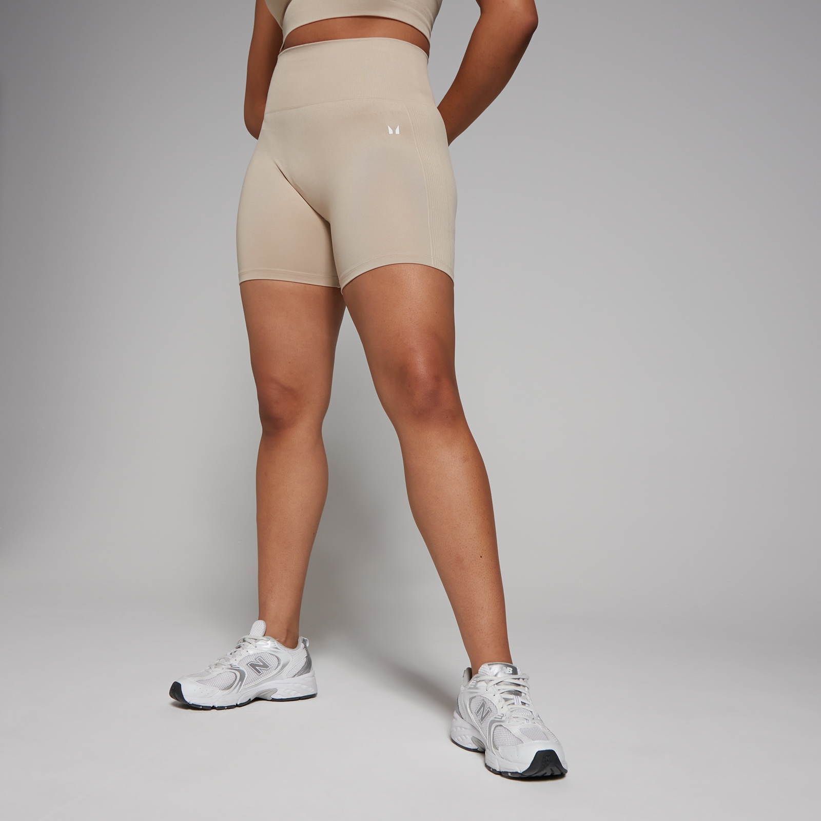 MP Women's Shape Seamless Cycling Shorts - Sandstone - XS