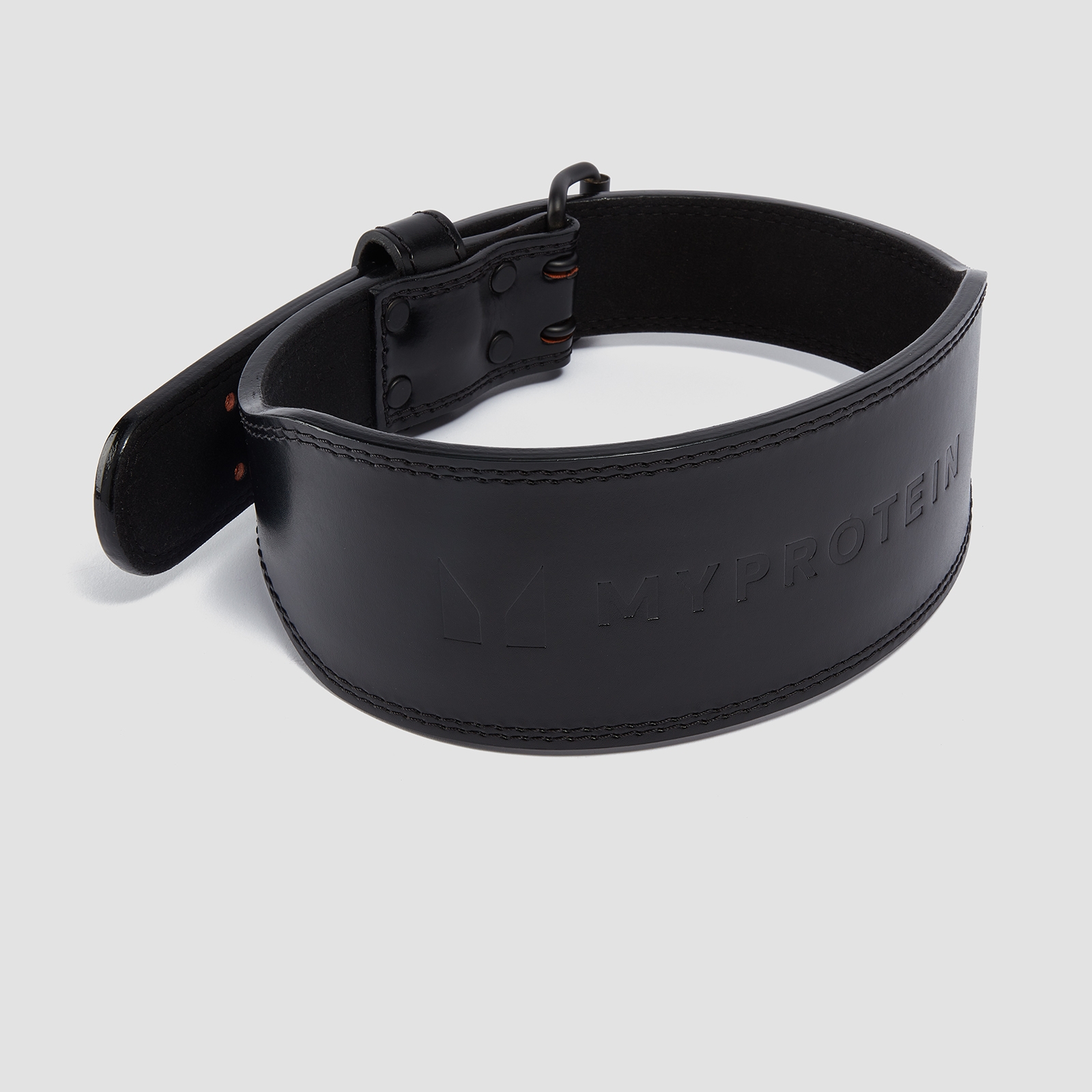 Myprotein Premium Leather Lifting Belt - Black - Medium (27-36 Inch)