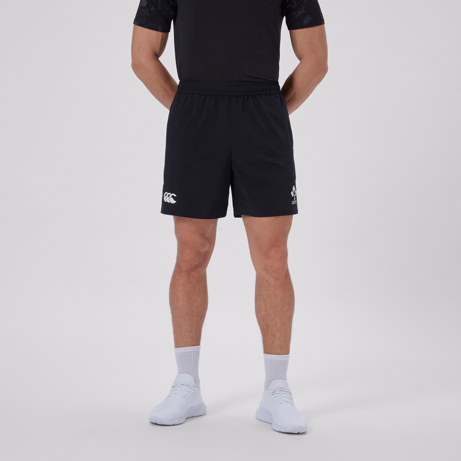 MENS IRELAND VAPODRI WOVEN GYM SHORTS BLACK Canterbury