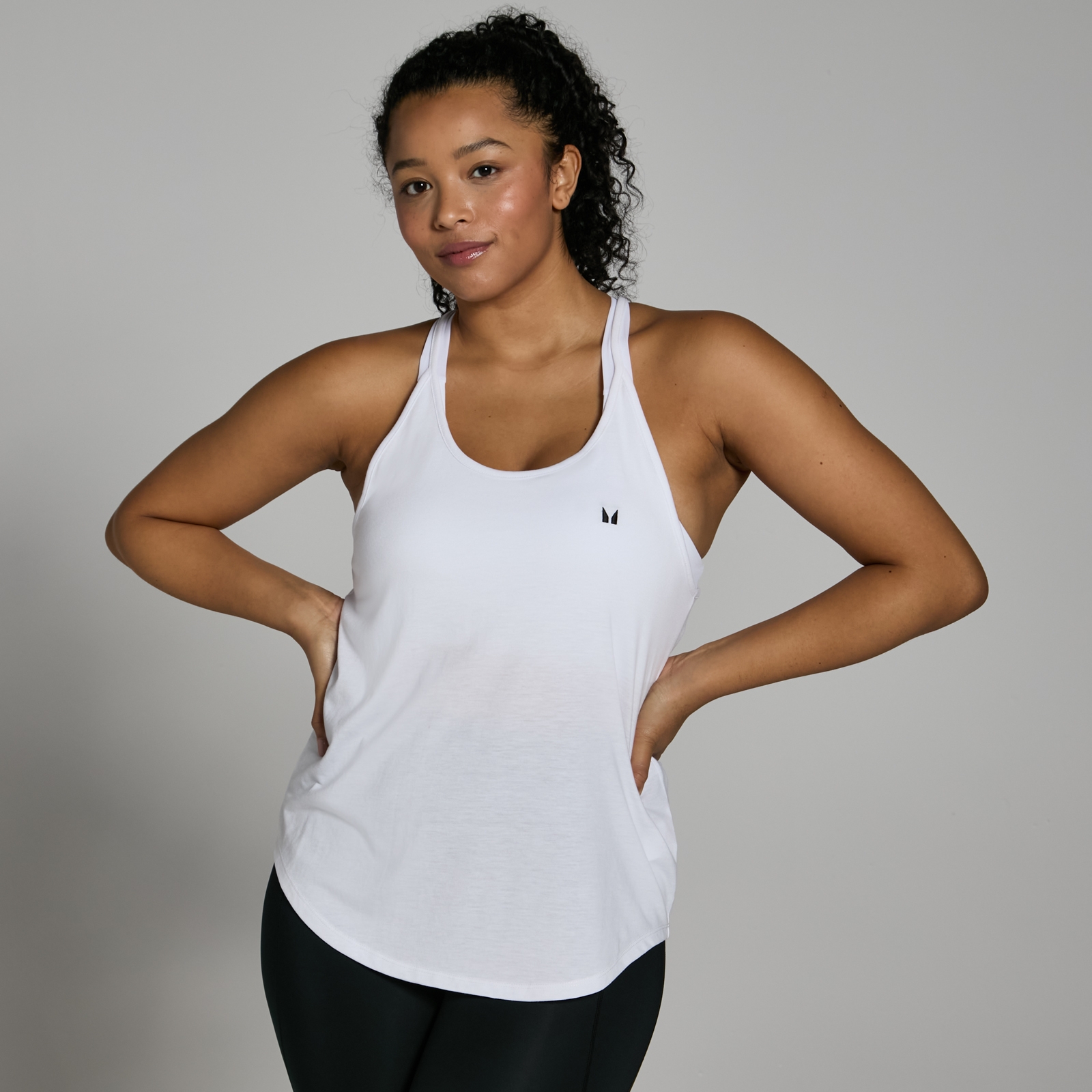 White sales strappy vest
