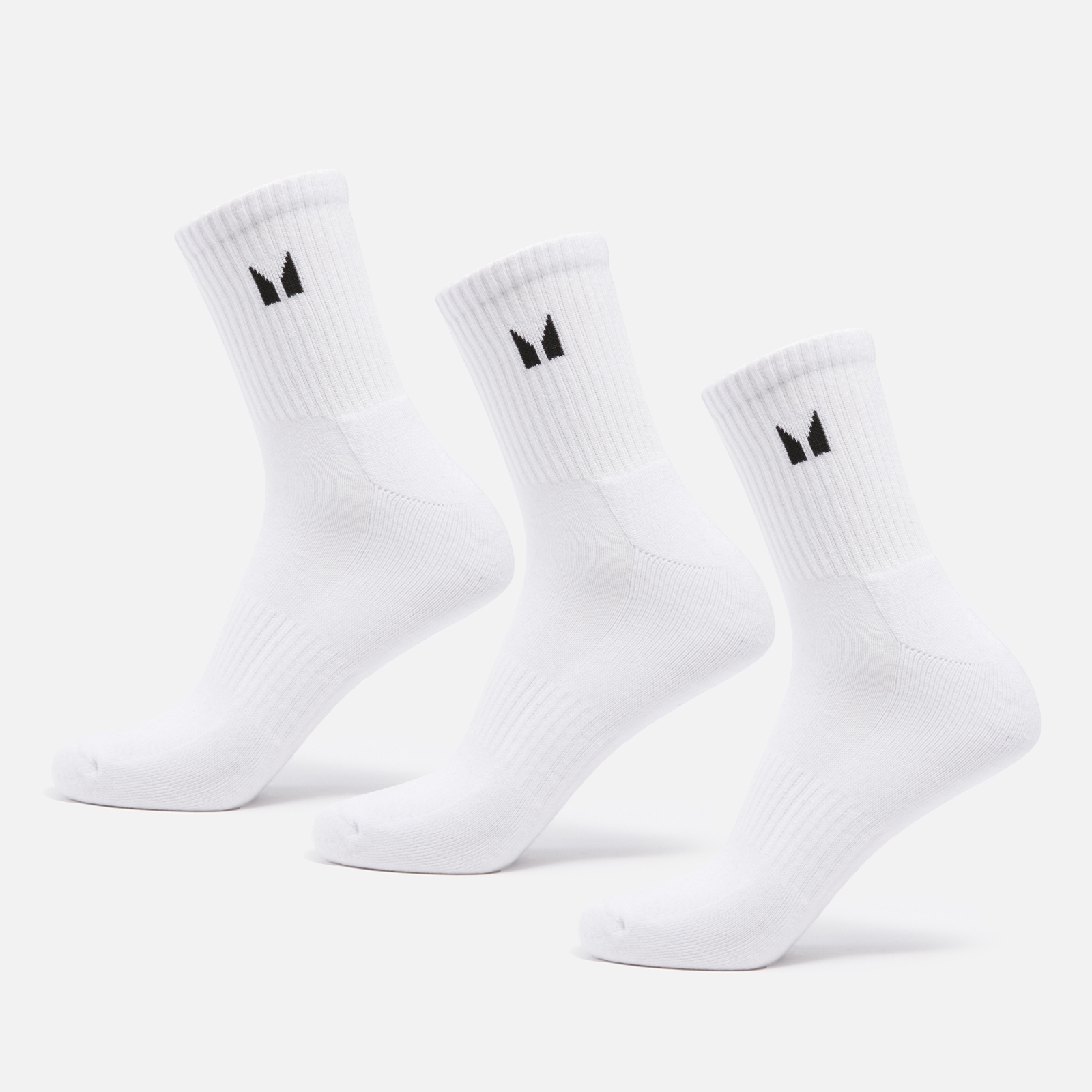 MP Unisex visoke čarape (pakiranje od 3 komada) - bijele - UK 2-5