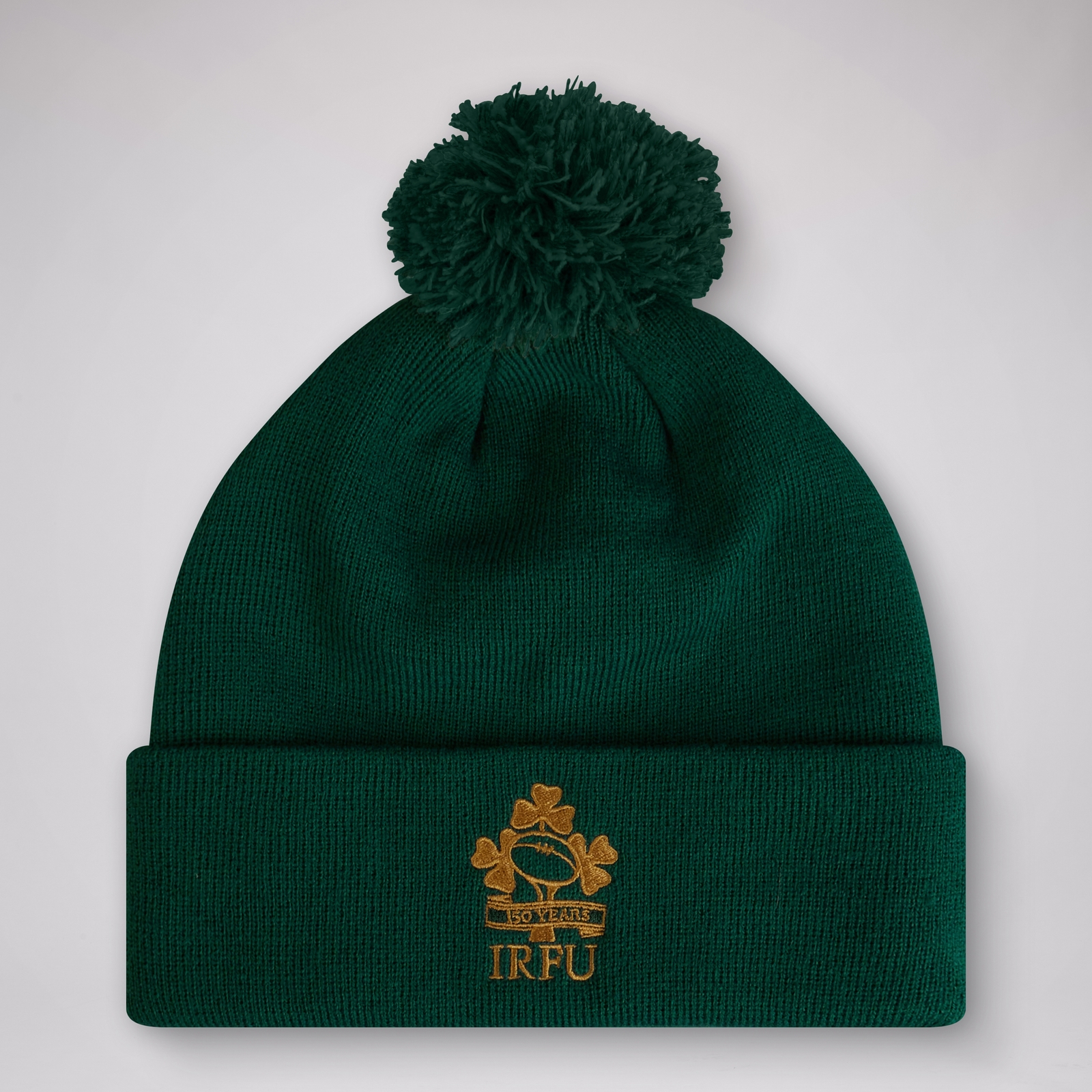 ADULT UNISEX IRELAND 150TH BOBBLE HAT GREEN ONE SIZE