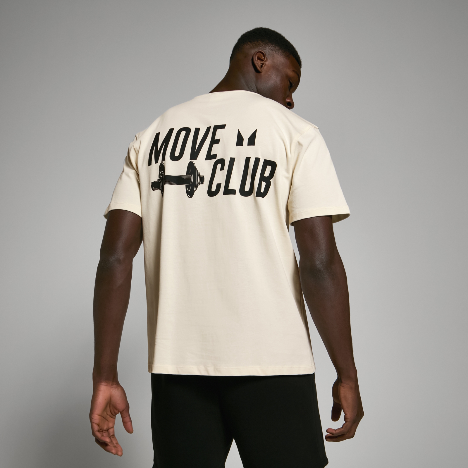 T-Shirt Oversize Move Club da MP - Branco Vintage - S - M