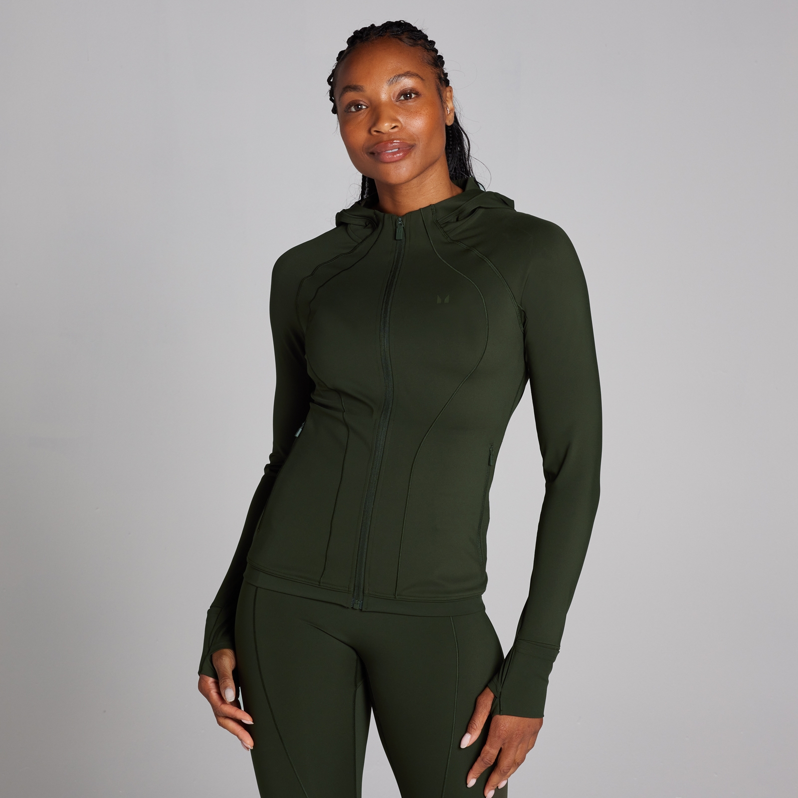 Forest green jacket womens top