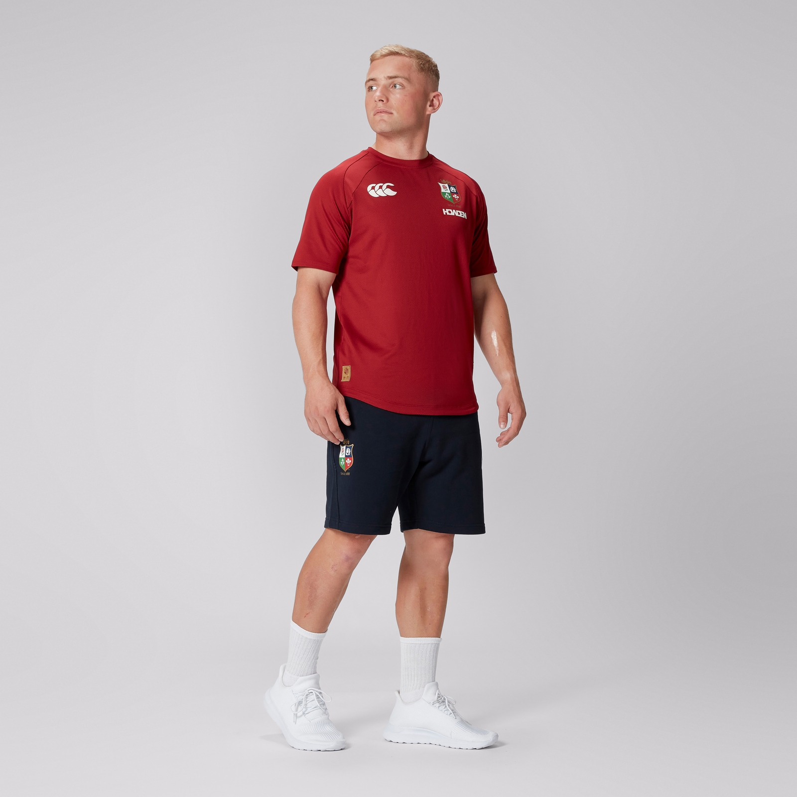 Mens navy fleece shorts top