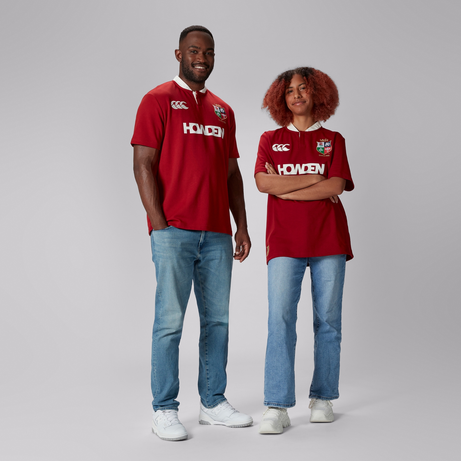 ADULT UNISEX BRITISH IRISH LIONS CLASSIC SHORT SLEEVE JERSEY RED Canterbury