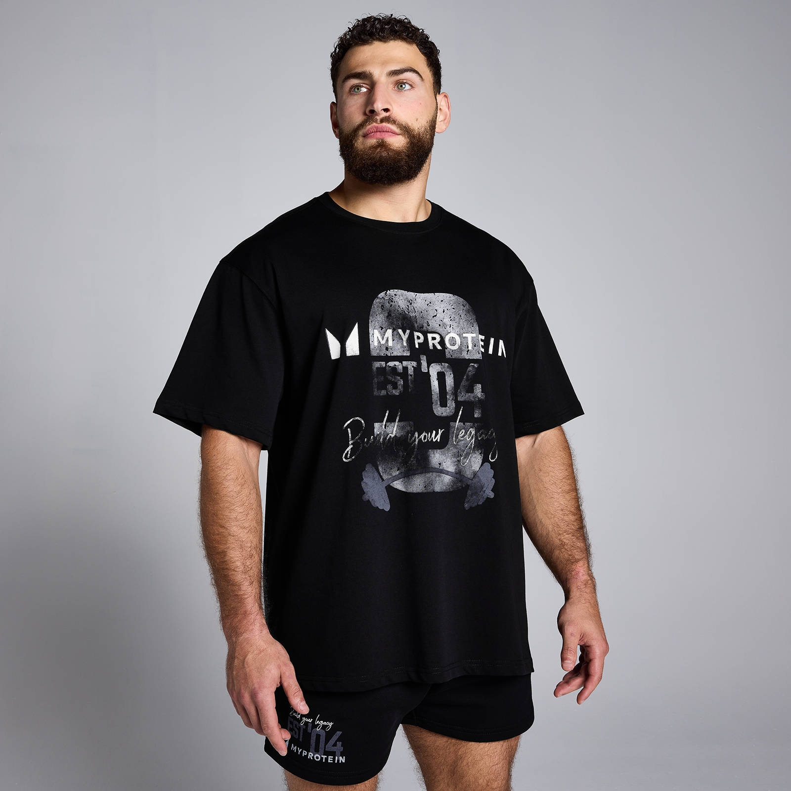 MP Origin Graphic T-Shirt - Washed Black | MYPROTEIN™