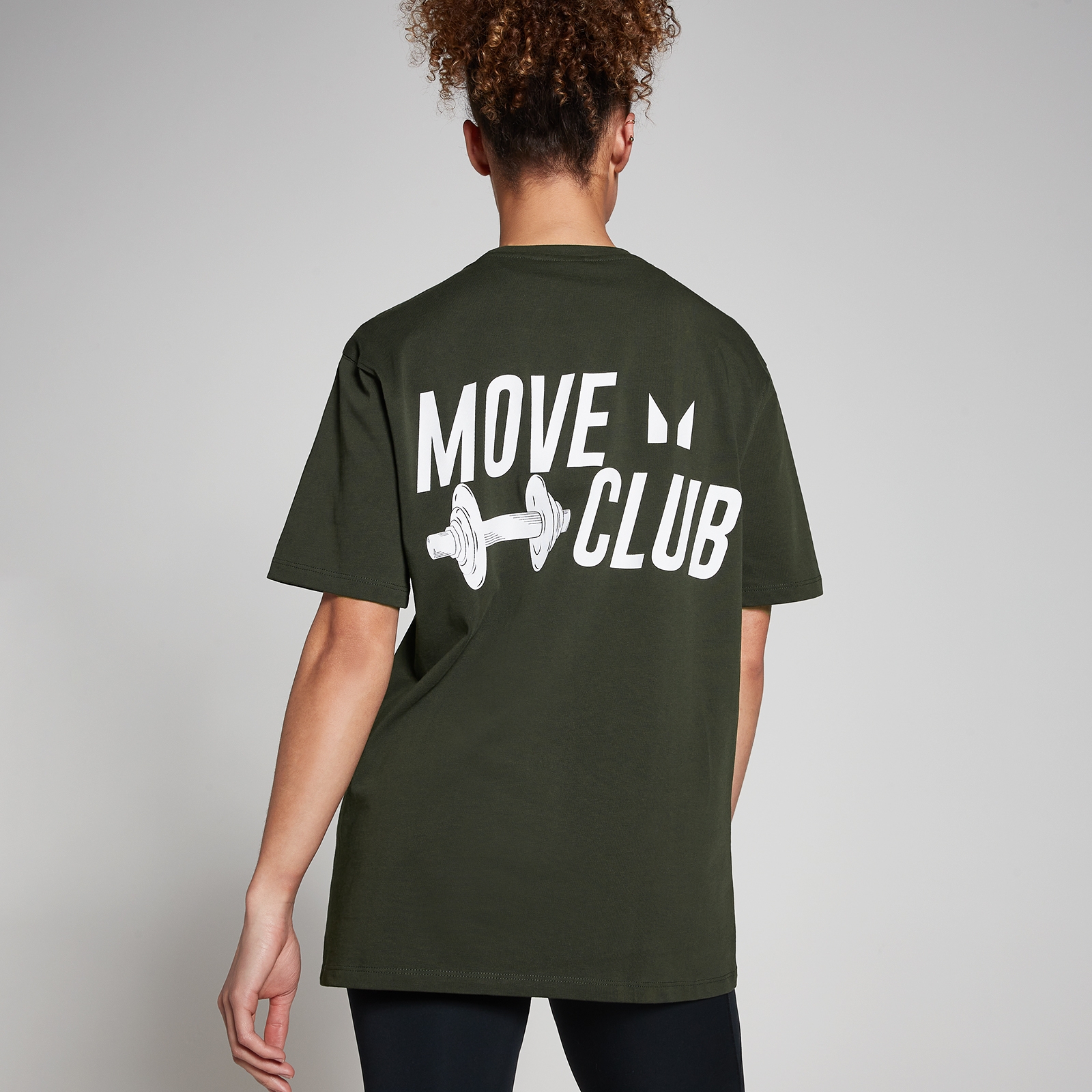 MP Move Club Овърсайз тениска — горско зелено - XXS-XS