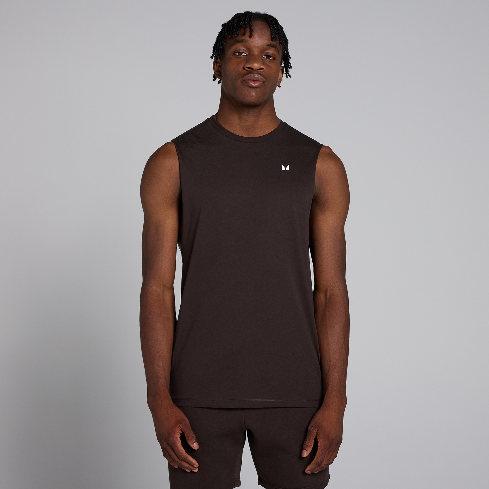 MP Men's Rest Day Drop Armhole Tank Top - Coffee