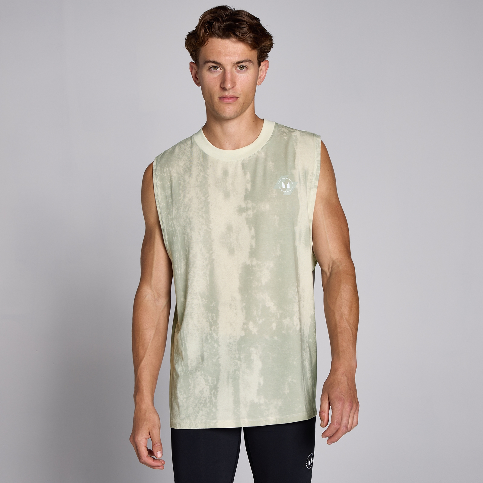 MP Men's Tempo Dropped Arm Hole Tank - Barley Green  - XXL