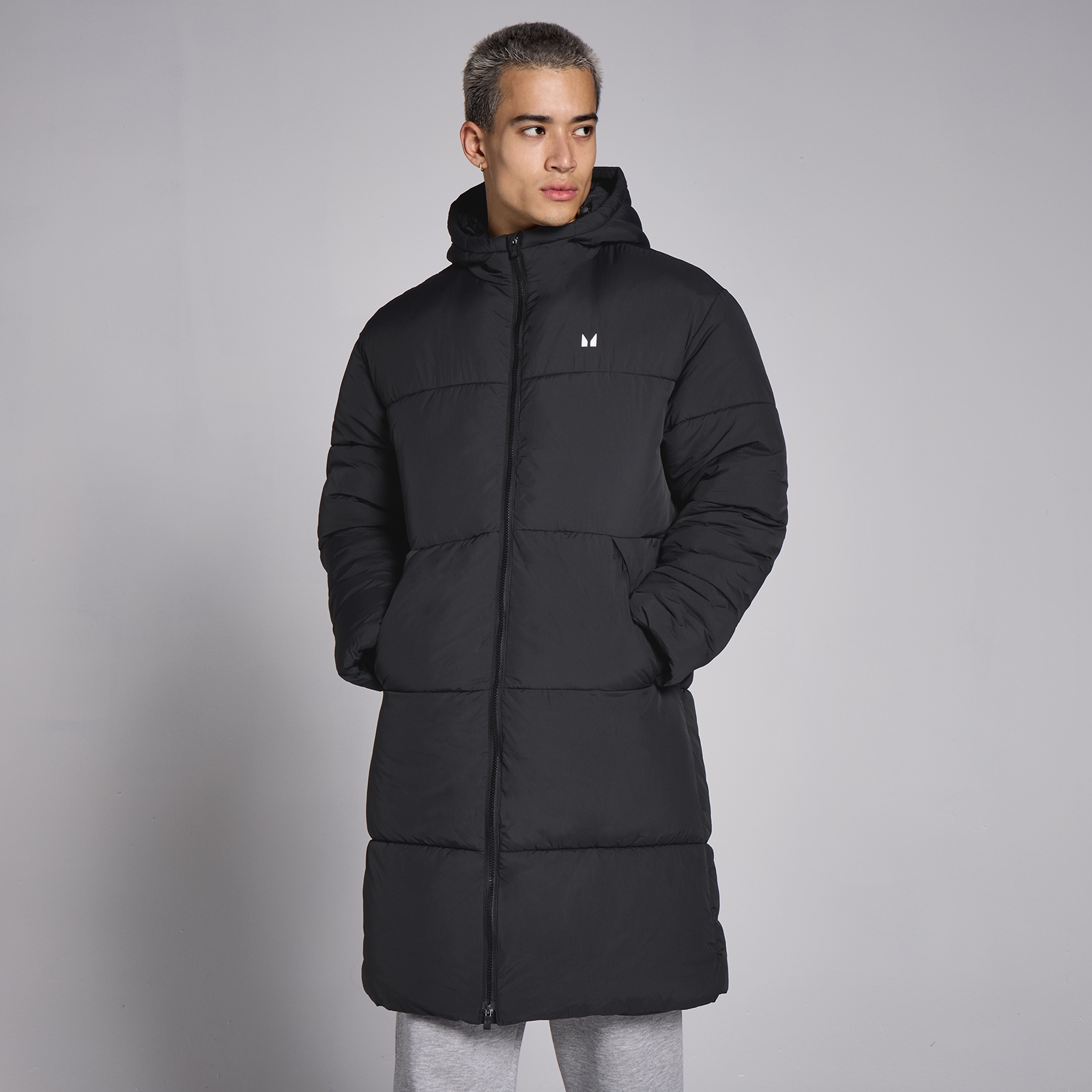 MP Men's Long Puffer Jacket - Black