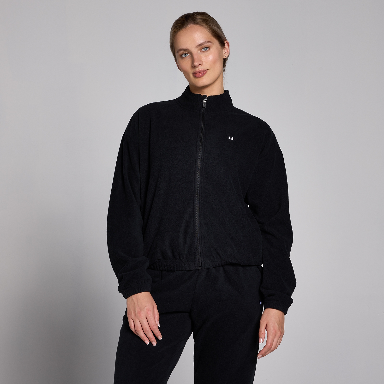 MP Women's Zip Through Fleece Jacket - Black