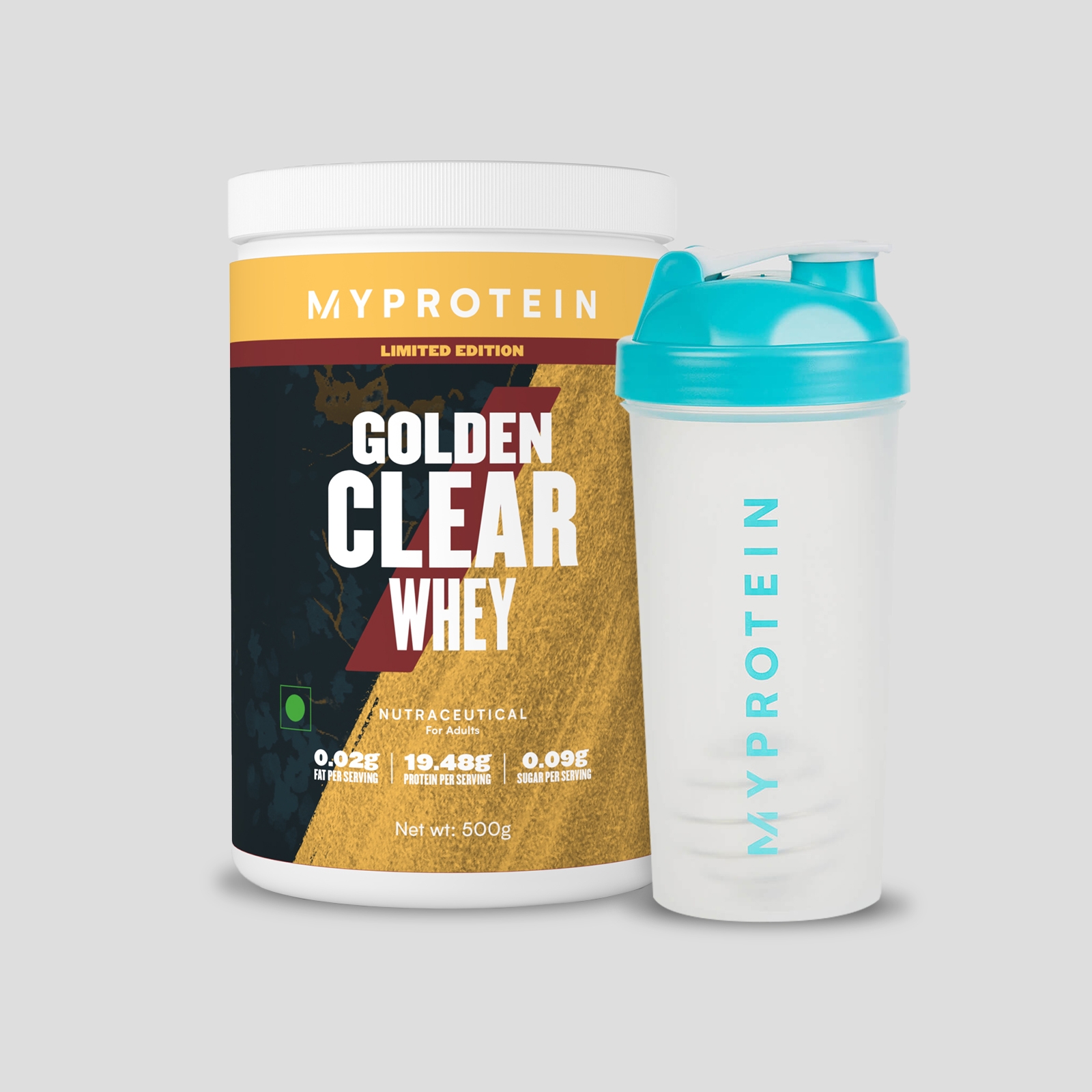 Clear Protein Bundle - Shaker - Gold