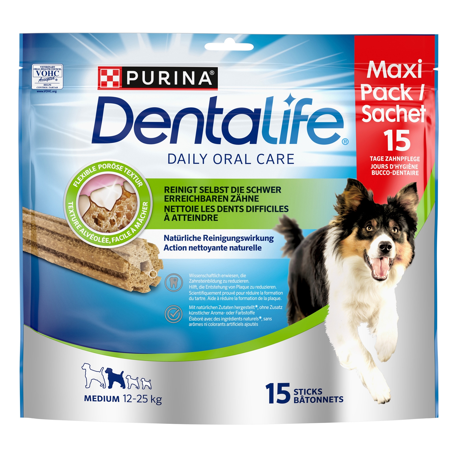 PURINA Dentalife Maxipack Medium Tägliche Zahnpflege (12 - 25 kg)