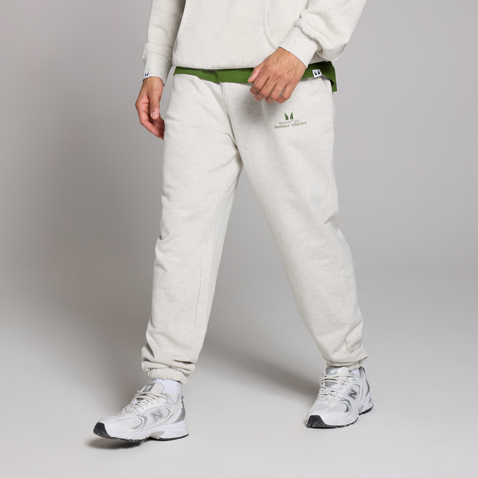 MP Men's Retro Oversized Joggers - Grey Marl - M