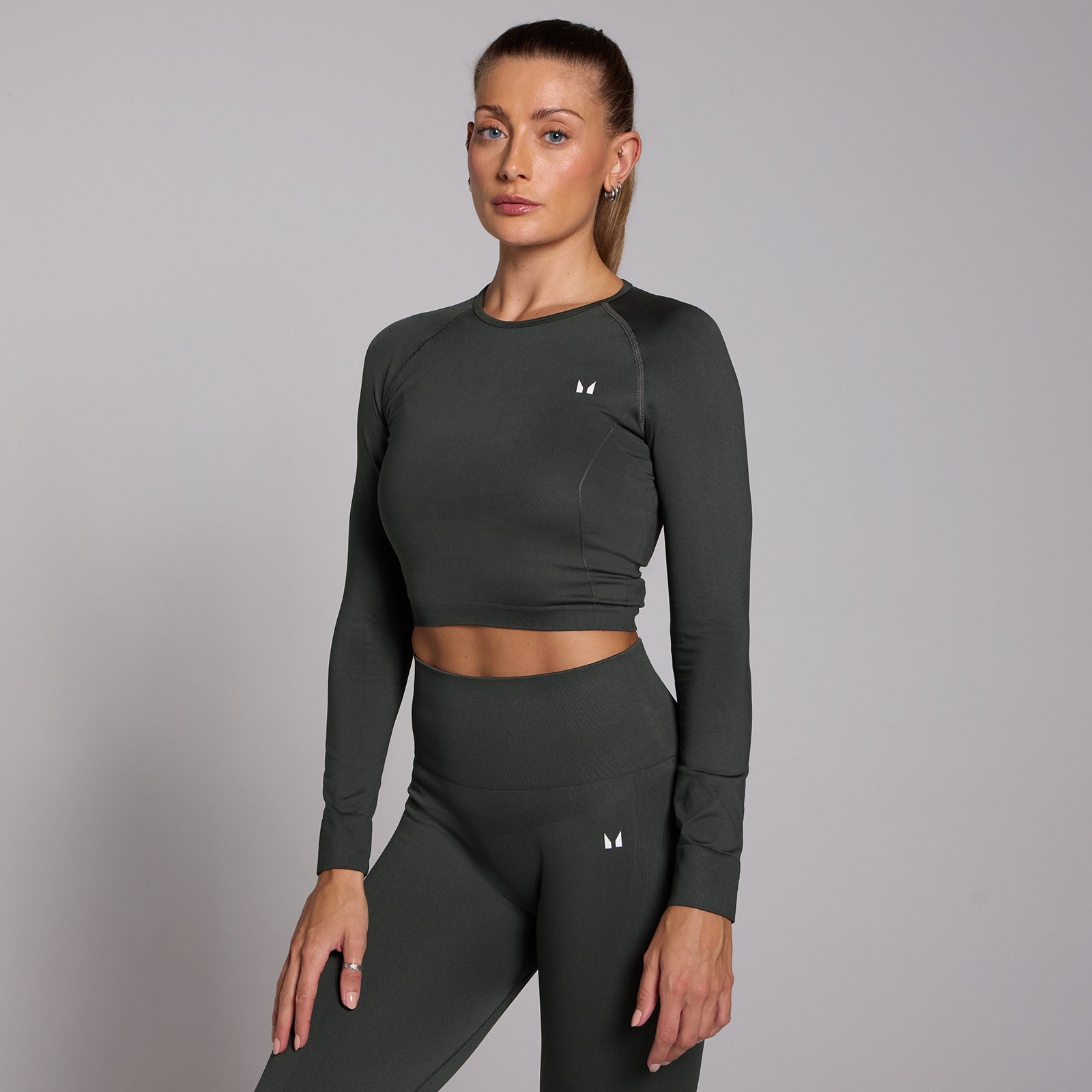 Crop Top Femme Blond+ Blonde – Manches Longues, Noir Et Or, Cordon, Taille 12