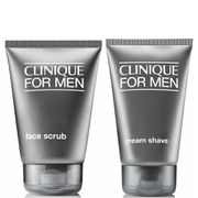 Clinique For Men Closer Shave Duo -partavaahto ja kuorinta-aine (paketti)