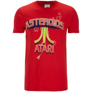Atari Men's Asteroids Atari Vintage Logo T-Shirt - Red