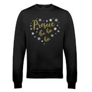 Prosecc Ho Ho Ho Xmas Sweatshirt - Metallic Print