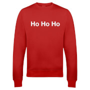 Festive Ho Ho Ho Christmas Sweatshirt - Red