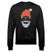 Cool Santa Christmas Sweatshirt - Black