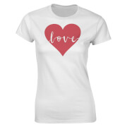 Love Heart Women's T-Shirt - White