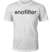 #Nofilter Slogan T-Shirt - White