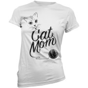 Cat Mom Women's T-Shirt - White
