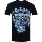 WWE Men's Wrestlemania Group T-Shirt - Black