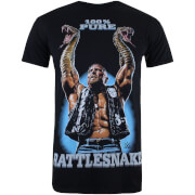 WWE Men's Stone Cold Rattlesnake T-Shirt - Black