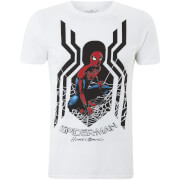 T-Shirt Homme Spider-Man Homecoming Symbole Spider Marvel - Blanc