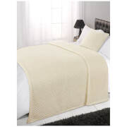 Dreamscene Cream Waffle Throw