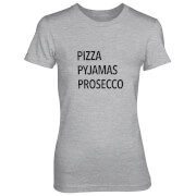 Pizza Pyjamas Prosecco Women's Grey T-Shirt