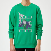DC Comics Batman Happy Holiday The Joker Green Christmas Sweater
