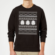 Star Wars Christmas Stormtrooper Knit Black Christmas Jumper