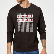 Marvel Deadpool Christmas Snowflakes Black Christmas Sweatshirt