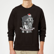 Star Wars Happy Holidays Droids Black Christmas Jumper