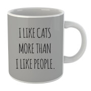 I Like Cats More Than People Mug