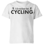 I'd Rather be Cycling Kids' T-Shirt - White