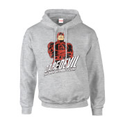 Marvel Comics Daredevil The Man Without Fear Men's Grey Pullover Hoodie