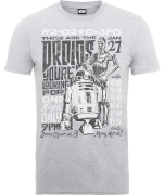 Star Wars Droids Rock Poster T-Shirt - Grey