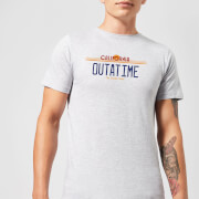 Back To The Future Outatime Plate T-Shirt - Grey