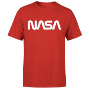 NASA Worm White Logotype T-Shirt - Red