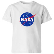 NASA Logo Insignia Kids' T-Shirt - White