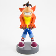 Figurine de support Cable Guy pour manette ou smartphone à collectionner – Crash Bandicoot – env. 20 cm