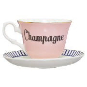 Yvonne Ellen Champagne Teacup and Saucer - Pink