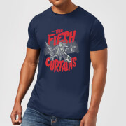Rick and Morty The Flesh Curtains Men's T-Shirt - Navy