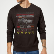 Back To The Future Back In Time for Christmas Sweater - Black